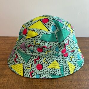 Bucket Hat 90s Television Show Graphics Geometric Shapes saved by the Bell cl